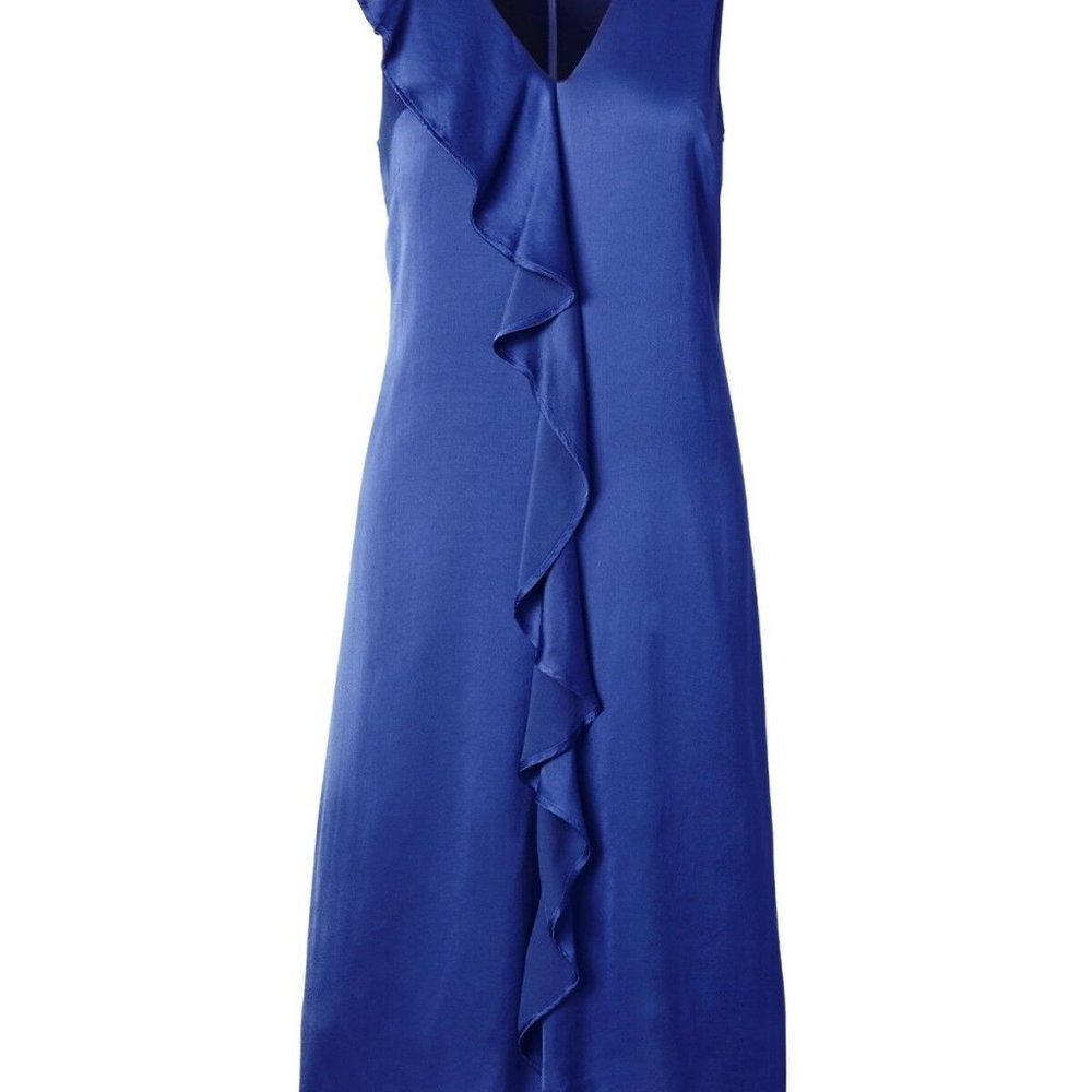 Banana Republic Cascade Ruffle Midi Shift Dress